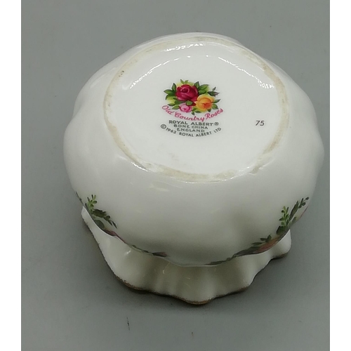 31 - Pair of Royal Albert Lidded Preserve Pots in the 'Old Country Roses' Pattern