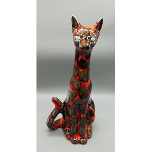 45A - Anita Harris Medium Size 38cm Long Neck Sphinx Cat