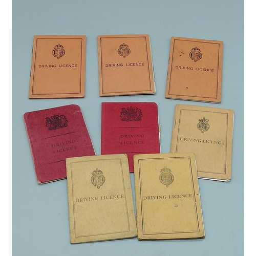 299 - Vintage Driving Licences including dates from 1947-1973 (8)