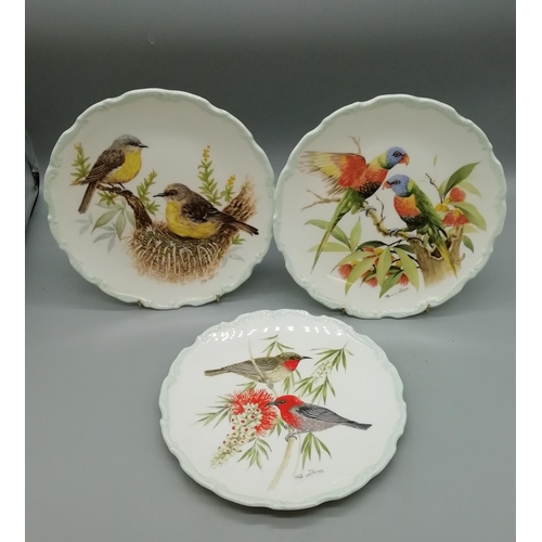 270 - Royal Albert Bird Plates signed Reginald Johnson (3)