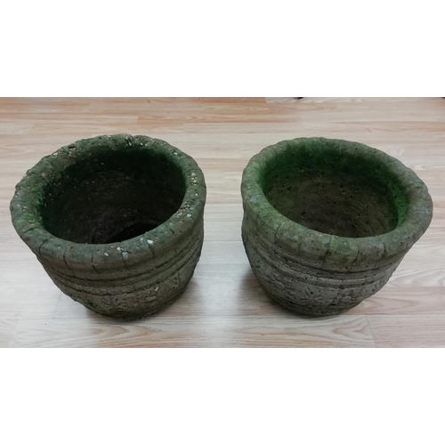 265 - Concrete Garden Planters (2). This Lot is Collection Only