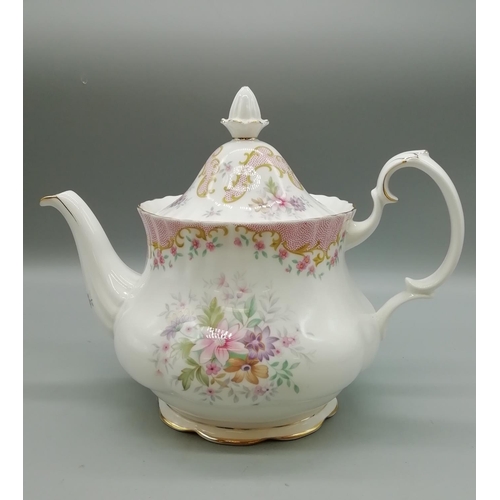 249 - Royal Albert Teapot in the 'Serenity' Pattern. 2nds Quality