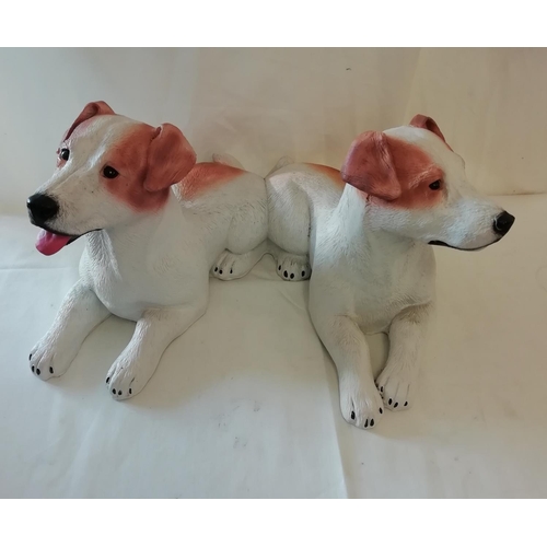 198 - Resin Model of 2 Jack Russells