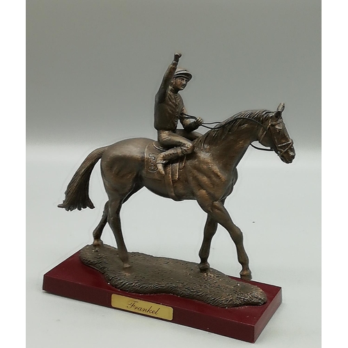 193 - Cold Cast Bronze 'Frankel' Horse Figure