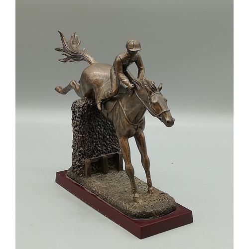 194 - Cold Cast Bronze 'Arkle' Horse Figure