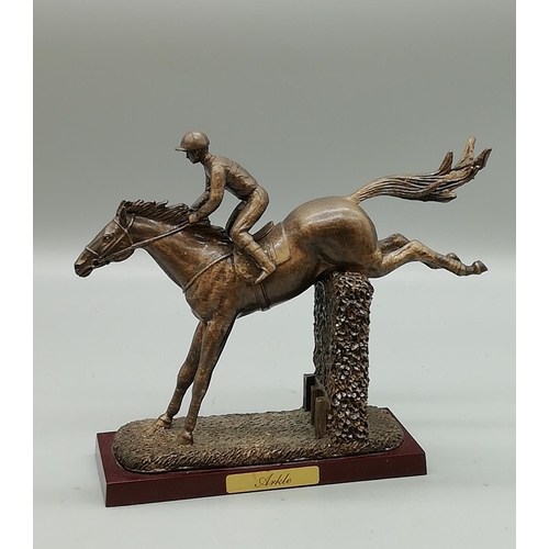 194 - Cold Cast Bronze 'Arkle' Horse Figure