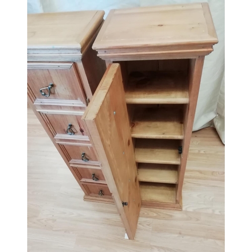 101 - Pine CD/Storage Cabinets (2). This Lot is Collection Only