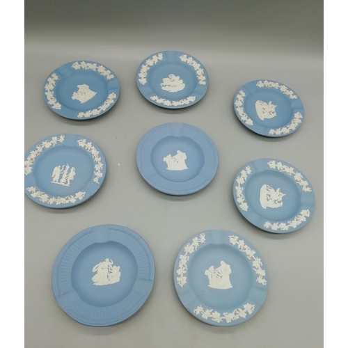 171 - Wedgwood Jasper Ashtrays (8)