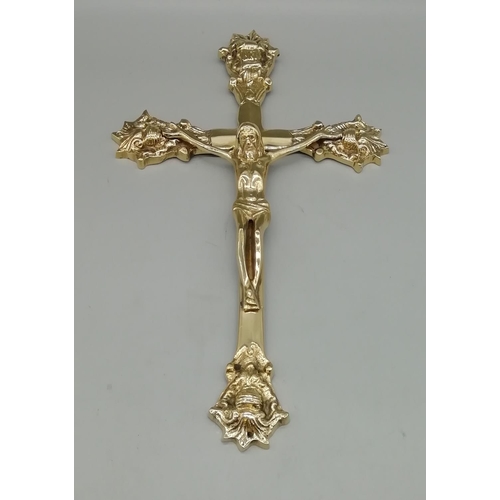 376 - Brass Crucifix