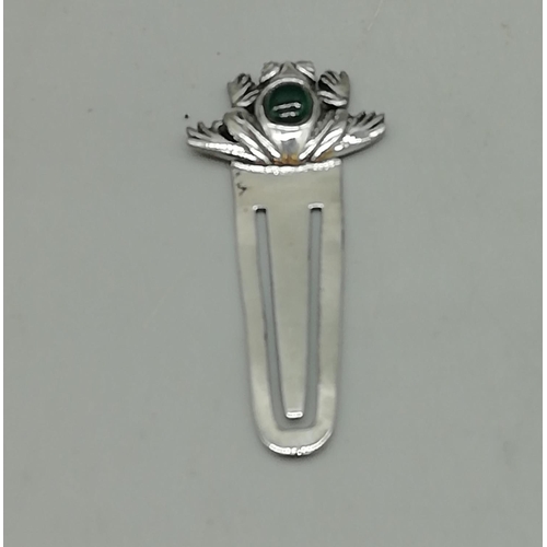 380 - 925 Silver Frog Bookmark