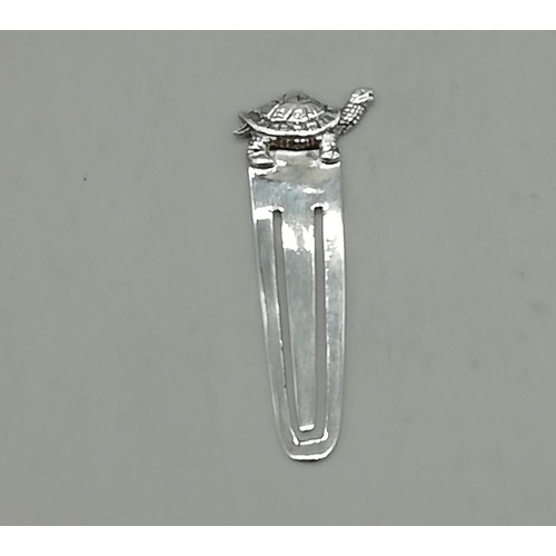 381 - 925 Silver Turtle Bookmark