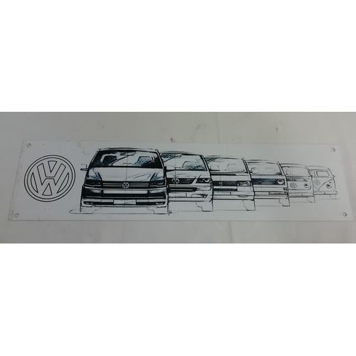 814 - Tin Plate 'VW Evolution' Sign. 51cm x 13cm