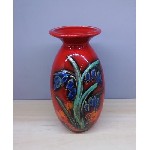 115A - Anita Harris 21cm Jug Vase in a Bluebell Design
