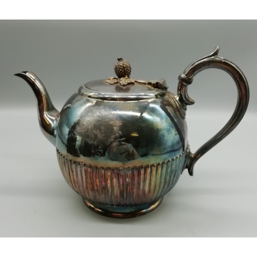 139 - Victorian Silver Plated Teapot by James Dixon & Sons c1900