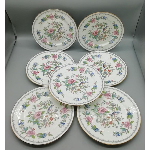 141 - Aynsley China 20cm Plates in the 'Pembroke' Pattern (7)