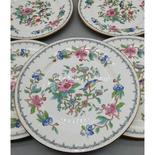 141 - Aynsley China 20cm Plates in the 'Pembroke' Pattern (7)