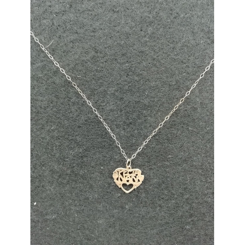 149 - 9ct Gold Pendant and Chain 'Special Nan'