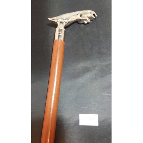 158 - Jaguar Handled Walking Stick