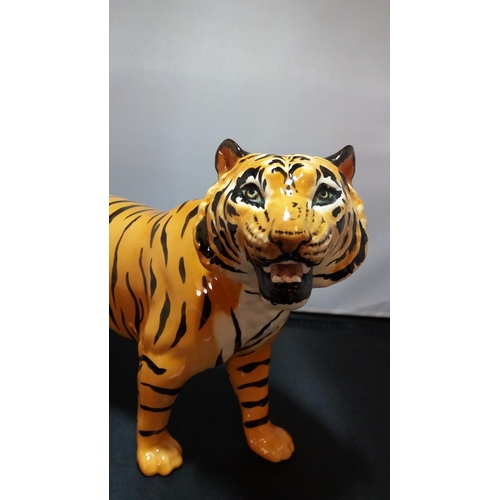 160 - Beswick Model of a Tiger. 30cm Long, 19cm High