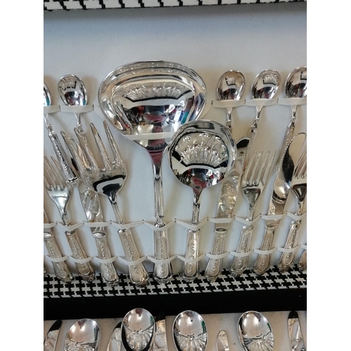 222 - Boxed Canteen 800 Plated 51 Piece Cutlery Set