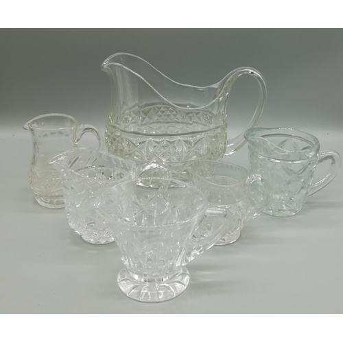 562 - Antique Glass Jugs (6)