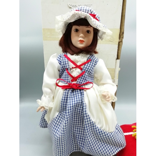 596 - Danbury Mint 'Little Miss Muffet' 29cm Doll - with Certificate.