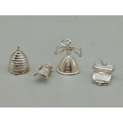 601 - Silver Charms (4)