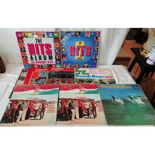 610 - Collection of LP Records to include Beach Boys, Hits 1 & 2, plus others