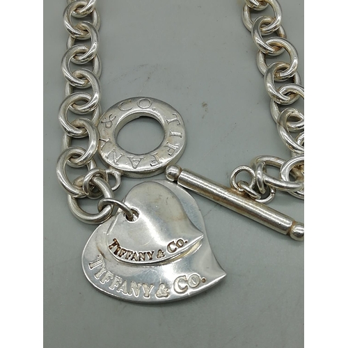 652 - Presented as Tiffany & Co Silver Necklace. Marked 925. 53.36 Grams