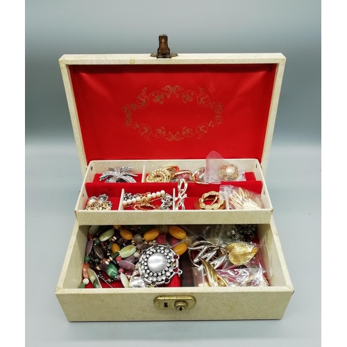 656 - Jewellery Box and Costume Jewellery