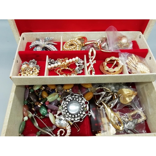 656 - Jewellery Box and Costume Jewellery