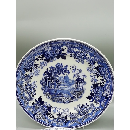 661 - Mason's Blue and White Collection Plates with Certificate (6)