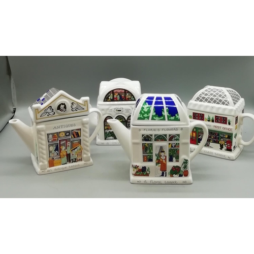 663 - Wade 'English Life' Teapots (4)