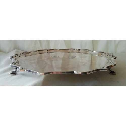 64 - Solid Silver Sheffield Tray - 574 grams