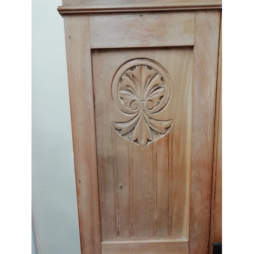 95A - Tall Pine Wardrobe with Drawer. 190cm x 111cm x 41cm. This Lot is Collection Only
