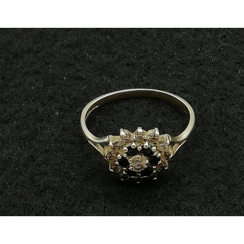 38 - Ladies 9ct Gold Hallmarked Sapphire Ring, 3 Grams, Size S