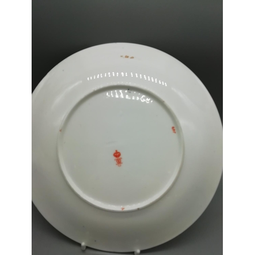 565 - Royal Crown Derby Plate and Scalloped Dish (2)
