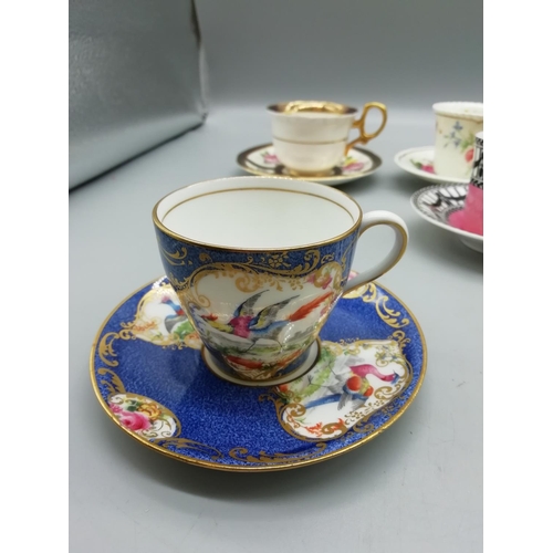 566 - Assorted Coffee  Cans and Saucers (6)