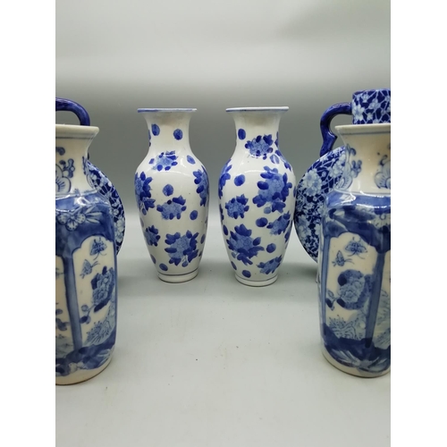582 - Blue and White Vases (6)