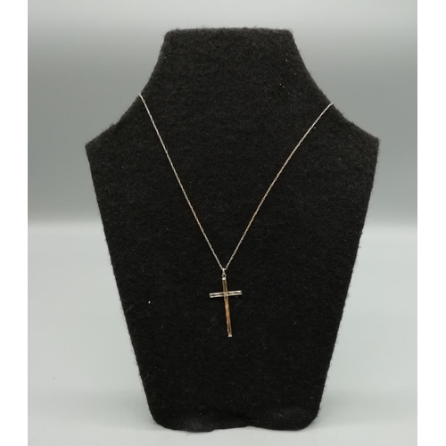 59 - 9ct Gold Cross on Chain