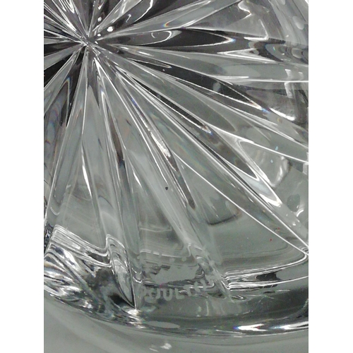 147 - Royal Doulton Fuschia Pattern Crystal Basket. 20cm High