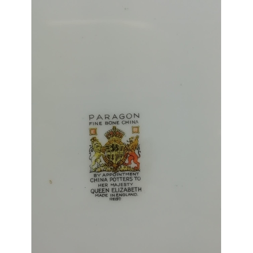 162 - Paragon Hand Painted Floral Cabinet Plate.
