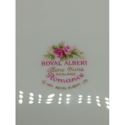 164 - Royal Albert Sandwich Plates 'Old Country Roses' and 'Romance' (2)