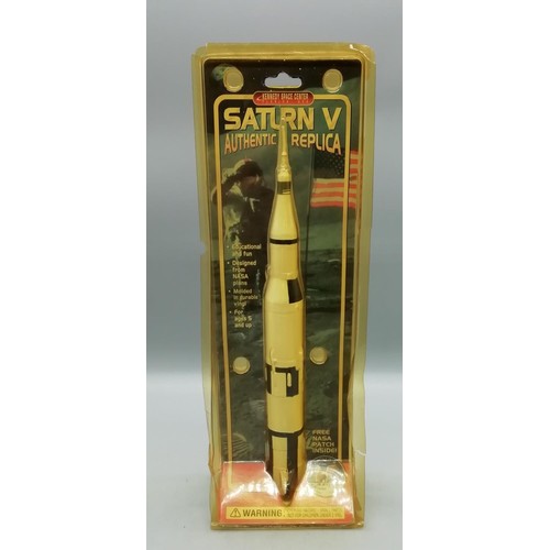 296 - Kennedy Space Centre 'Saturn V' 32cm Replica Rocket in Original Packaging.