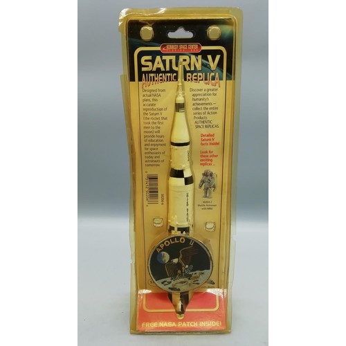 296 - Kennedy Space Centre 'Saturn V' 32cm Replica Rocket in Original Packaging.