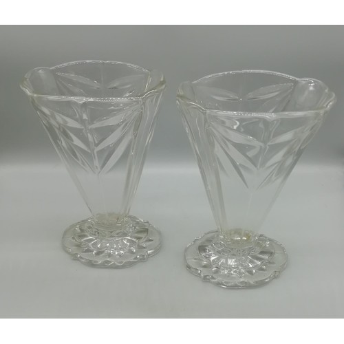 298 - 1930's Glass Vases (2)
