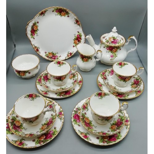 309 - Royal Albert 16 Piece Part Tea Set in the 'Old Country Roses' Pattern. 2nds Quality