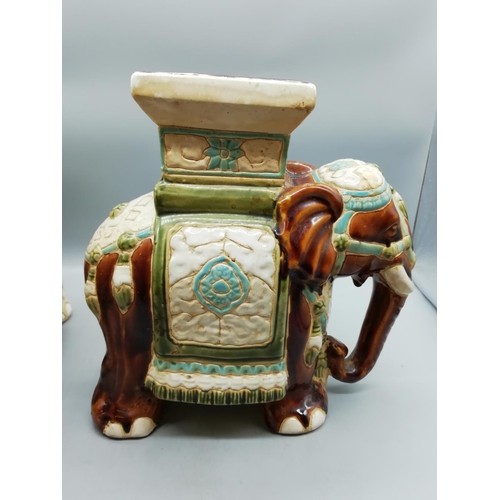 311 - Elephant Stands (2). 30cm High, 29cm Long.