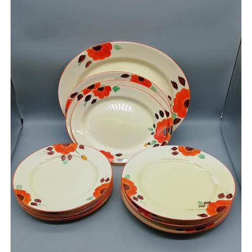 321 - 1930's Hand Painted Tableware Items (16)