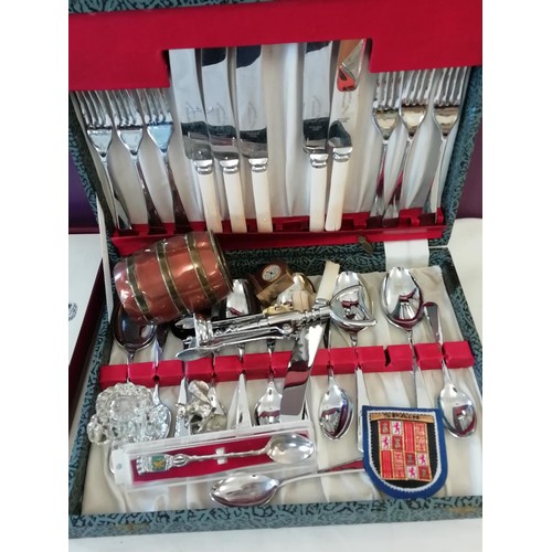 323 - Boxed Set of Cutlery, Place Mats, etc